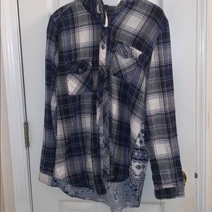 hooded flannel